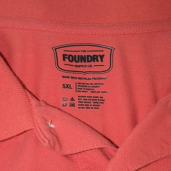 The Foundry Supply Co.  Golf/Polo Shirt Size 5XL - Picture 2 of 7